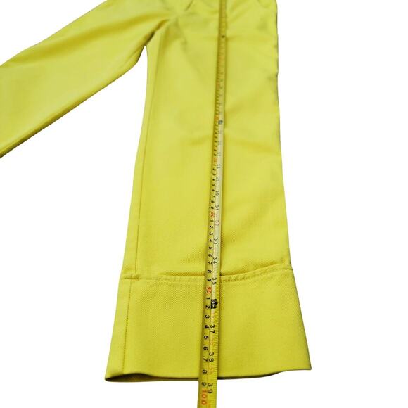 MAEVE High Waist Yellow Cigarette Capri Pants Womens 6 Glamorous Versatile Rich - Picture 13 of 14